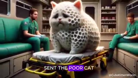 Poor Cat Infected with New Virus ⎮ Kind Doctor ⎮ Cute Cat 🦠🧑‍⚕️🐱 #cat #aicats #catvideos2024