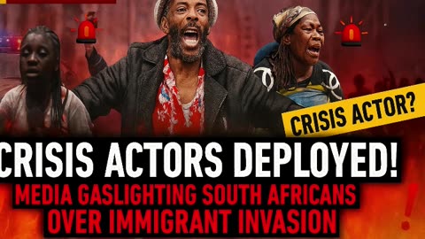 Crisis actors have been deployed as media continues to gaslight South Africans with immigrant invasion