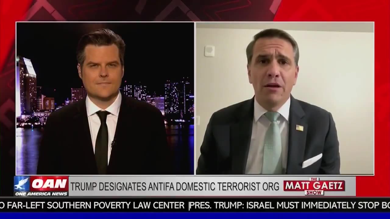 Matt Gaetz caught up with Deputy AG Todd Blanche on the war with Antifa.