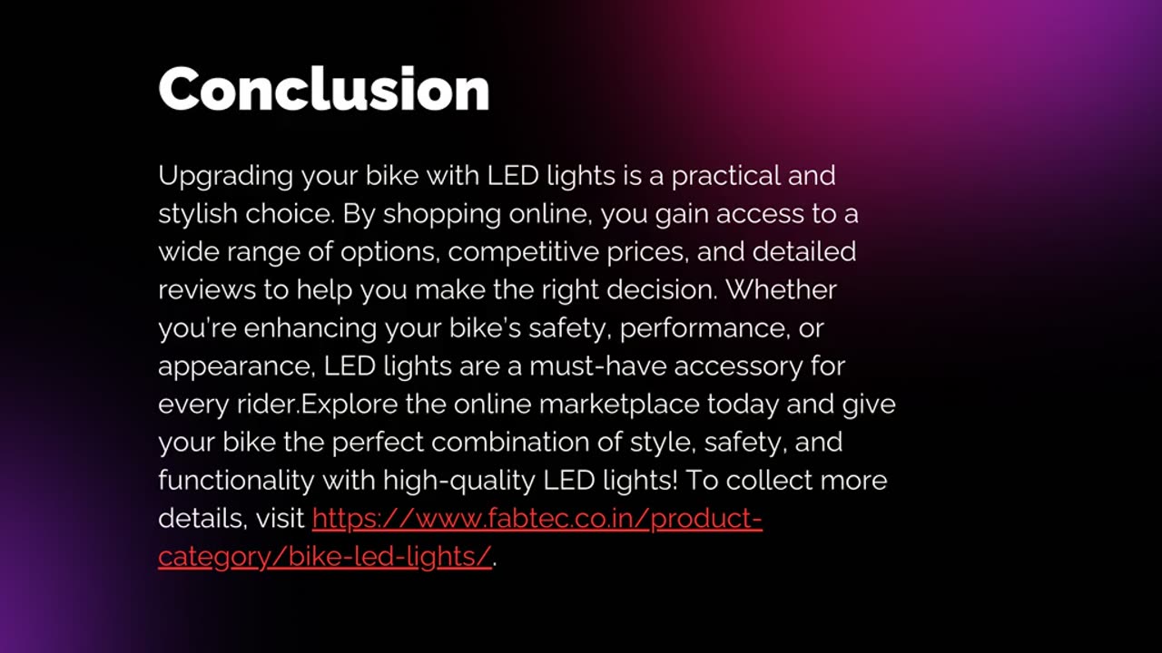 Buy BIKE LED LIGHTS Online – Fabtec