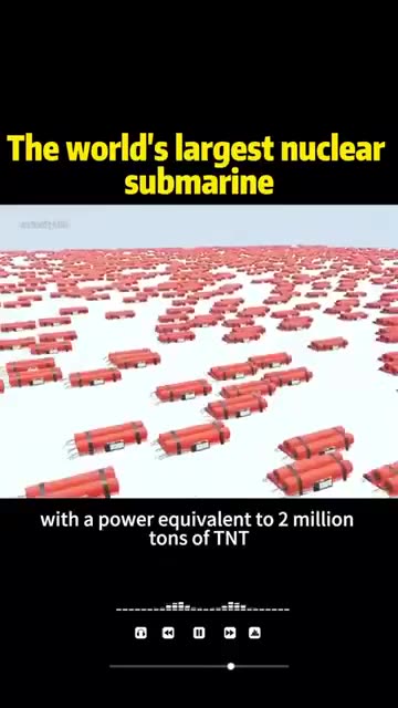 Largest Nuclear Submarine Ever Built 😳😾