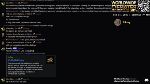 0097 WIDESTREAM - Worldwide Debates - YouTube/Twitch/Rumble