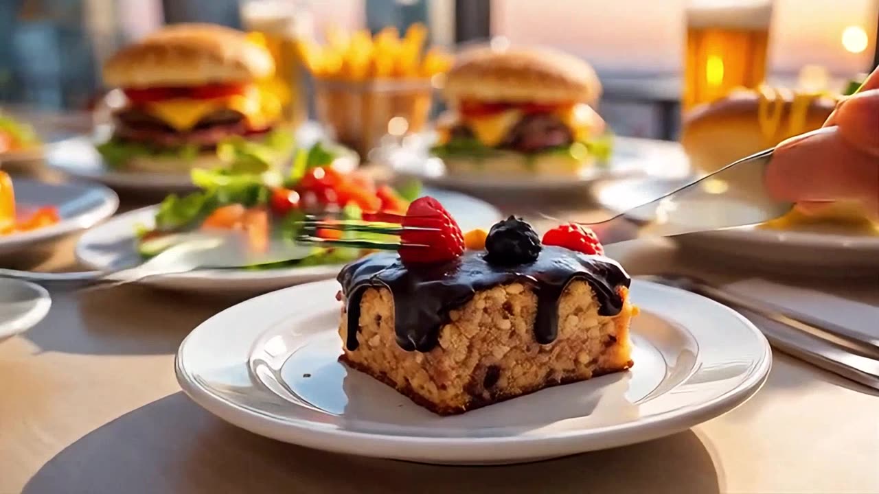 The Most Delicious Homemade Hamburger! , The Most Beautiful Chocolate Cake Slice Ever!