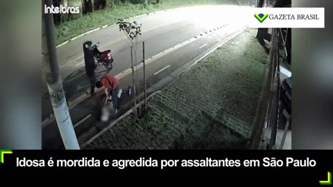 Idosa é mordida e agredida por assaltantes em São Paulo