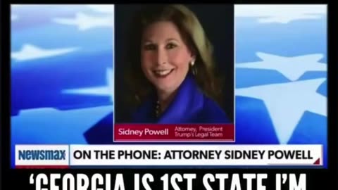 Sidney Powell is at the DOJ today...