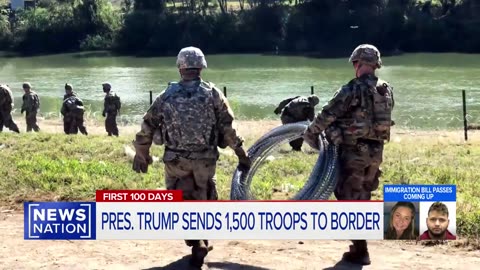 Mexico sets up tents along the border to receive migrants deported from the US.