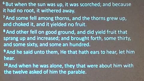 Lessons from the Gospel of Mark (Mark 4)