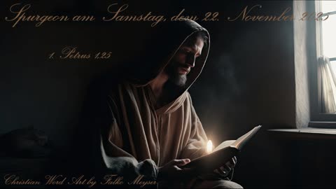 Spurgeon am Samstag, dem 22. November 2025, zu 1. Petrus 1,25