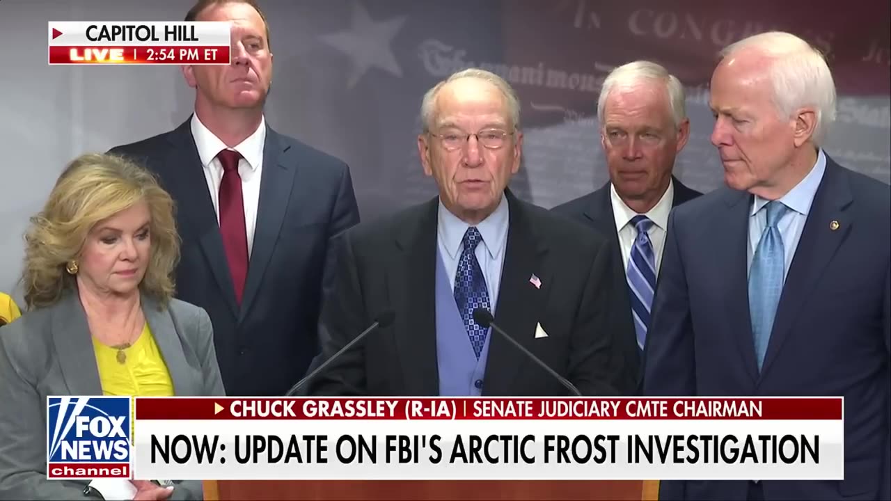 'WEAPONIZED AGENT': Sen Grassley updatea on 'Arctic Frost' investigation