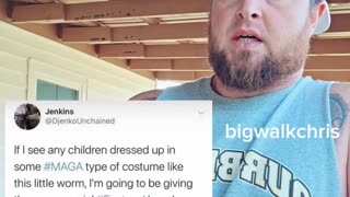 Liberal Threatens Kids in MAGA Costumes with Fentanyl Candy!