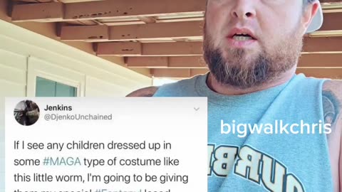 Liberal Threatens Kids in MAGA Costumes with Fentanyl Candy!