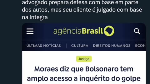 The Nazi Alexandre says that Bolsonaro has wide access. Lawyer refutes wide access is not full access!