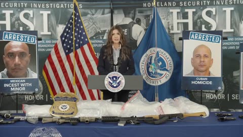 Sec. Kristi Noem highlights some of the criminals arrested by DHS in Florida