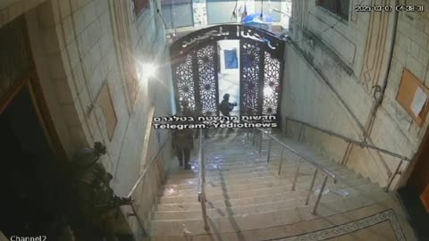 Israeli forces raid a mosque in the Old City of Nablus