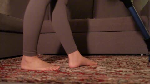 No-Sock Vacuuming ASMR： Holiday Cleaning Near the Tree 🎄✨