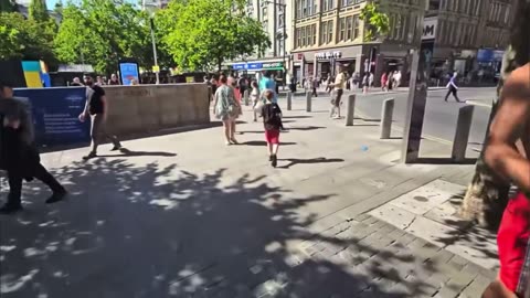 Walking Thru A Protest