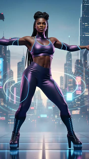 Future vibes activated - she moves like tomorrow feels 🔮🔥