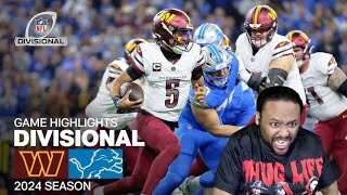 JD Got That FEARLESS Trait | Commanders vs Lions 2024 Divisional Round Highlights Reaction