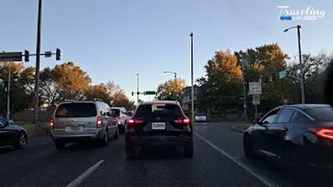 BREATHTAKING SUNSET DRIVE THRU KANSAS CITY | SOOTHING HIGHWAY VIEWS & CHILL MUSIC πΆπ
