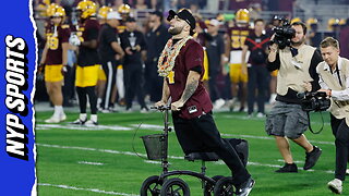 ASU Alum Cam Skattebo Receives Standing Ovation from Arizona State Crowd
