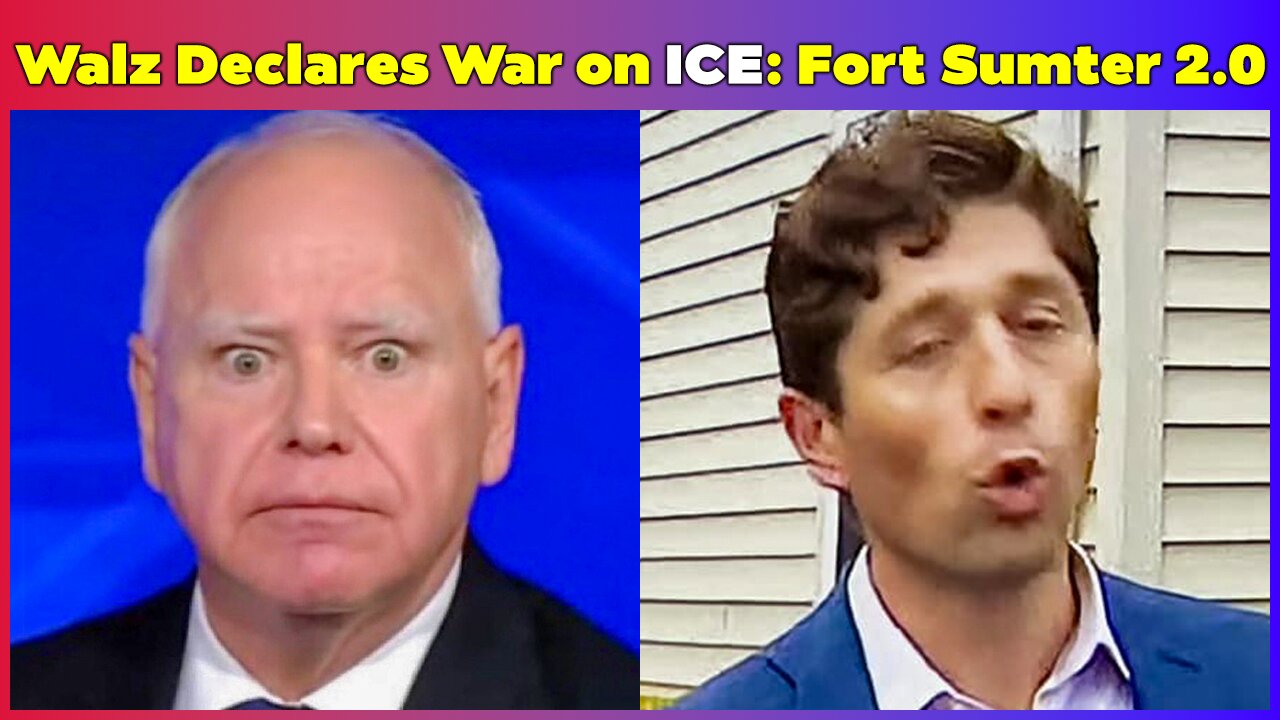 Walz's Civil War Fantasy: Minnesota Gov Threatens Armed Showdown With ICE – Fort Sumter 2.0!
