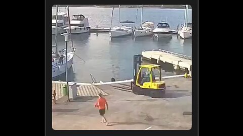 I never saw someone sink a boat with a forklift before. Titan 2.0? Fork lifted around and found out