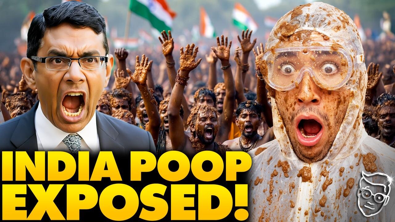 YouTuber Exposes India’s ‘Poop Throwing Festival’ as Indians Go BALLISTIC | Dinesh Goes ‘Mask OFF’ 💩