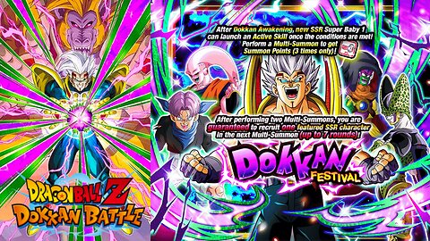 DBZ Dokkan Battle: Dokkan Fest Transforming Super Baby 1 Banner Summons