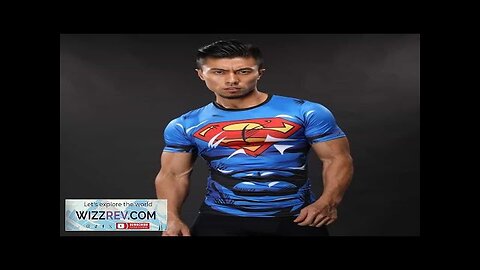 DC Superman Lively Bright Blue Compression Short Sleeves Running T-shirt Review