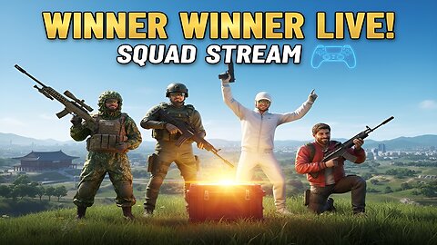PUBG PS5 Squads - Live Gameplay & Wins (Console Edition)