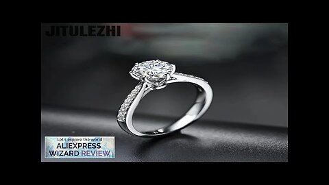 Hot Luxury Crystal 925 Sterling Silver Diamond Ring For Woman Beautiful Moissanite Review