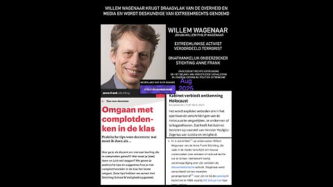 Veroordeeld terrorist Willem Wagenaar is onderzoeker naar rechts-extremisme bij Stichting Anne Frank