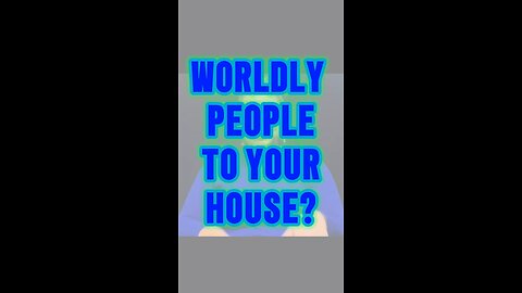 Worldly People To Your House? 🤔 #jesus #truth #bible #people #house #protection #demons