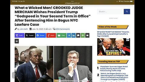 What a Wicked Man! CROOKED JUDGE MERCHAN sentencing Trump in Bogus NYC Lawfare Case