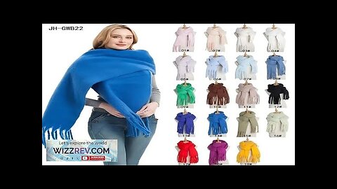 European and American autumn and winter new women's shawl long tassel coarse Review