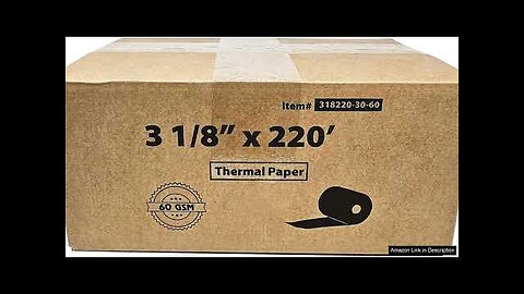 (30 Rolls 60 GSM Heavy Thermal) 3 1/8 x 220 Thermal Review