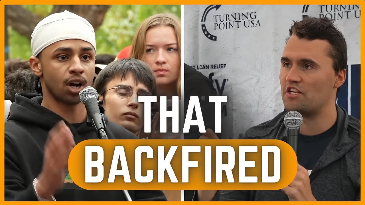 Muslim College Student DUMBFOUNDED as Charlie Kirk Lists The Facts About Hamas