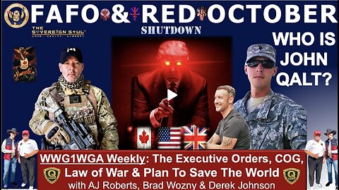 Trump's RED OCTOBER, Q 10 Days Darkness = Military Tribunals?! Derek Johnson, AJ Roberts, Brad Wozny 