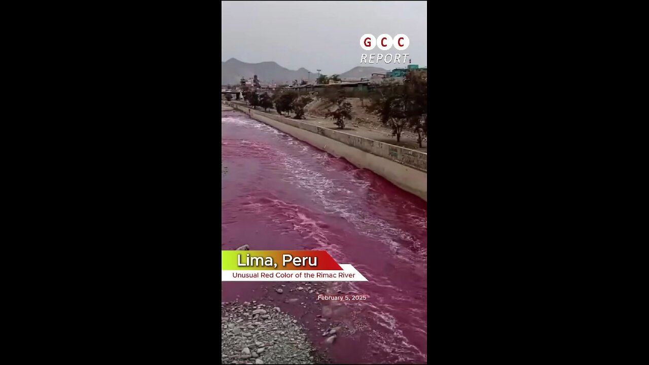 Red river in Peru