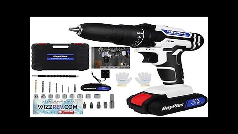 21V Portable Cordless Power Drill Set Impact Screw Driver with 1500mAh Li-Ion Review