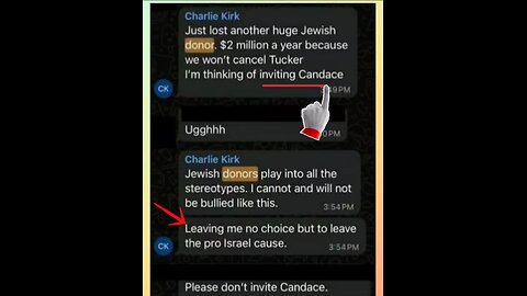 My video reply to Charlie Kirk stood with Israel to the very end.