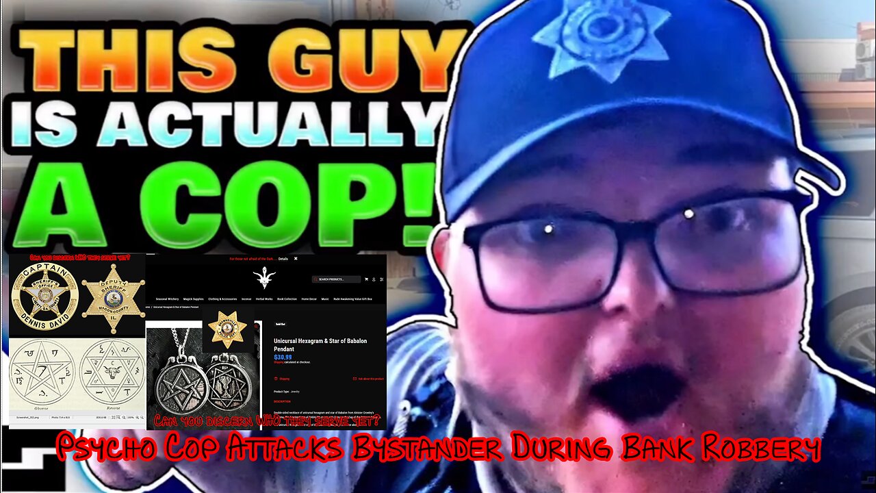 Psycho Cop Attacks Bystander During Bank Robbery - LackLuster