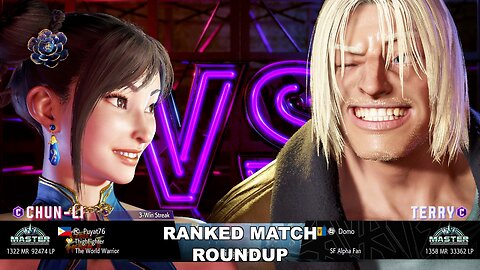 Kuya Kalbo SF6 Ranked Roundup. Chun Li Master Rank [Hori Fight Stick]