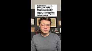 Victor Reacts: Is the Minneapolis Police Chief Trying to Have a Stand-off with ICE?