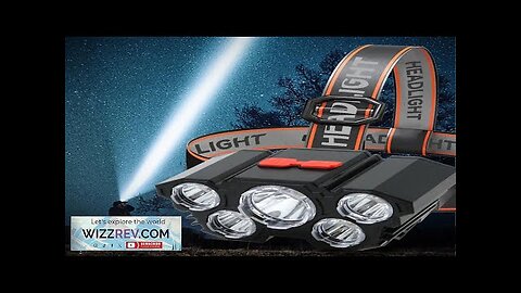 5 LED Headlamp Rechargeable with Built in Battery Strong Light Headlight Camping Review