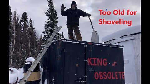 Shoveling the Snow Off the Winter Freighting Caboose Feb 25 2025