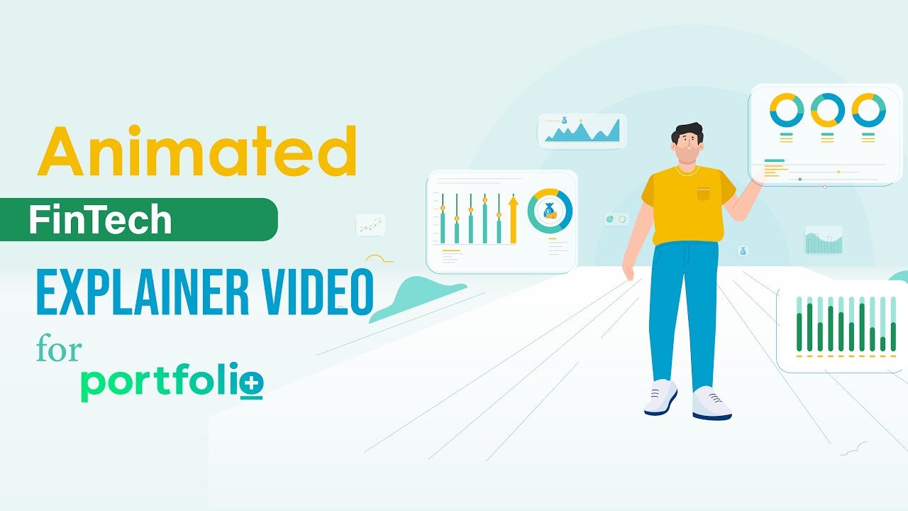 FinTech Explainer Video for Portfolio+ | Financial Animation by MotionGility |