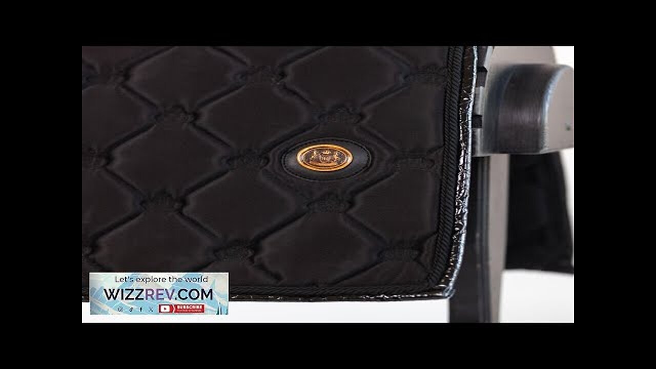 ROYAL EQUESTRIAN DRESSAGE SADDLE PAD BLACK LEATHER FULL Review