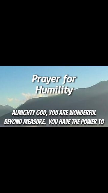 Prayer for Humility