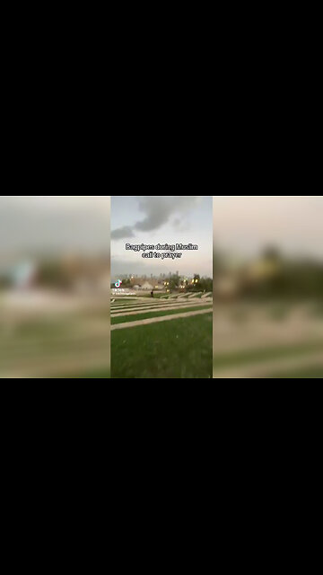 BEAUTIFUL Always use something loud to cover the cultish Islamic chants in this case bagpipes